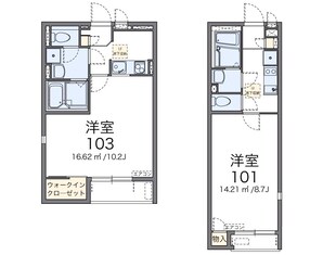 レオネクストクレスト天神の物件間取画像